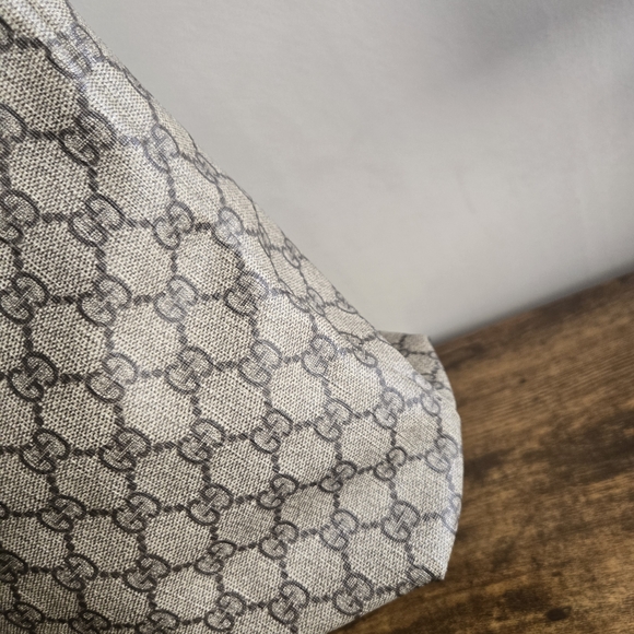 Gucci Black and Gray Monogram Tote - Picture 3 of 10